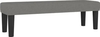Zdjęcie produktu dla Ławka, ciemnoszara, 100x30x30 cm, tapicerowana tkaniną