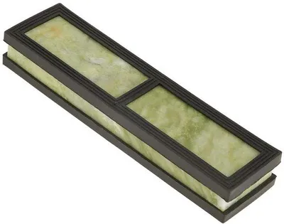Obrázok produktu pre Brúsny kameň so zrnitosťou 10 000 s odvodňovacou základňou, zelený, 200 × 50 × 25 mm