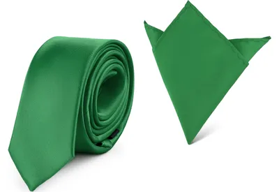 Produktbild von Ladeheid Herren Schmale Krawatte & Einstecktuch Set SP/P (150cmx5cm, 22cmx22cm)