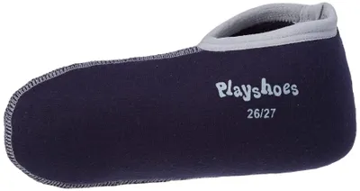Productafbeelding van Playshoes uni kinderlaars-sokken, rubberlaarssokken, marineblauw/grijs, maat 30/31
