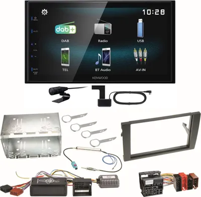 Produktbild von Kenwood DMX-125DAB Bluetooth USB MP3 DAB+ Einbauset für Seat Exeo Audi A4 B6 B7