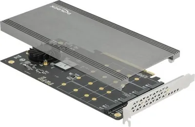 Obrázek produktu pro DELOCK PCI Express x16 Karte > 4x intern NVMe M.2 Key M