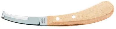 Produktbild von F.DICK Hufmesser ECONOMIC (Beidseitig-Lang-Breit; Buche; Kohlenstoffstahl; 78mm)