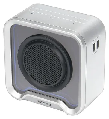 Obrázok produktu pre Prenosný Bluetooth reproduktor – QS20 – Širokopásmový zvuk – 6 W – Vodotesný (IP67) – Batéria 3300 mAh – USB – Strieborná farba