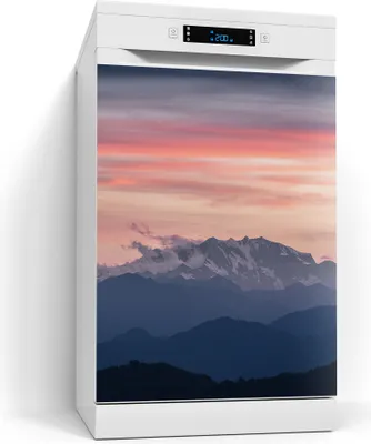 Produktbild von DEQORI Magnetmatte Spülmaschine beschreibbar 60x80 cm 'Alpenabendglanz' Magnetfolie