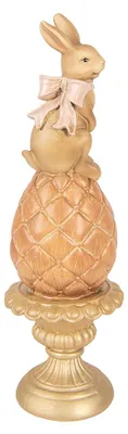 Obrázok produktu pre Clayre & Eef dekoratívna figúrka králika Ø 8x27 cm hnedý plast