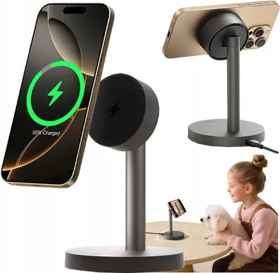 Zdjęcie produktu dla Magnetyczna ładowarka bezprzewodowa AUKEY LC-MC111 MagFusion1x Qi2.2