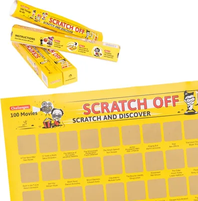 Produktbild von Scratch Off 100 Filme - Scratch Off 100 Kultfilme A2 Poster