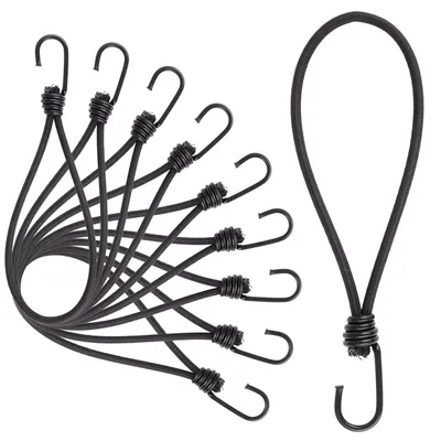 Produktbild von 10 Stück Expanderhaken 25 x 0,6 cm schwarz Typ 7035
