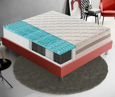 Produktbild von Matratze 160x190 cm, Höhe 22 cm, Taschenfederkernmatratze, H3, Ergonomisch  9-Zonen