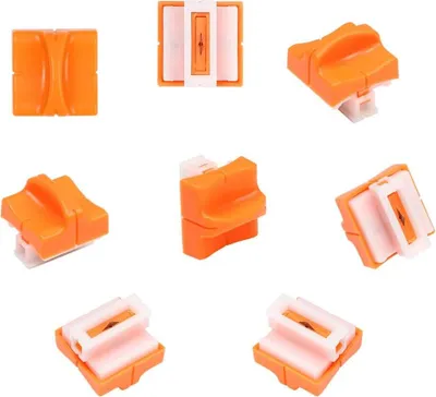 Produktbild von Flintronic 8 Stück Papierschneider Ersatzklingen mit Sicherheitssicherung Design für A4 Papierschneider, Orange