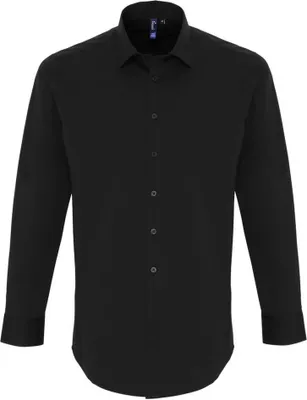 Image de Premier - Chemise pour homme manches longues RW6590 (3XL) (Noir)