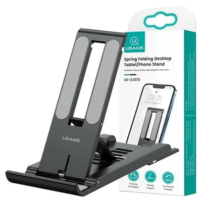 Obrázok produktu pre Usams Stolný držiak na telefón/tablet čierny/čierny Zj070Zj01 (Us-Zj070), Obrázok generovaný UI