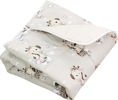 Produktbild von TupTam Baby Spielmatte Kinder Große Spieldecke Gepolstert XXL Krabbeldecke 120 x 120 cm Babyzimmer Schlafteppich, Farbe: Giraffe Beige