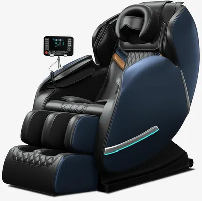 Produktbild von MOLINI Luxus Vollkörper-Massagesessel Deluxe mit Zero-Gravity-Funktion – Schwarz/Blau