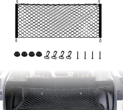 Produktbild von Famanu Aufbewahrungsnetz 90x40 cm für Lkw, Auto oder Boot – Schwarz