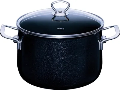Produktbild von Riess Fleischtopf mit Glasdeckel Durchmesser 24 cm 6,5 Liter