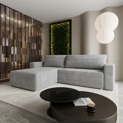 Produktbild von Masseno Ecksofa CALTI T mit Schlaffunktion L-Form, Sofa mit Bettkasten, Wohnzimmersofa, Couch, Soffa, Bettsofa, Couchgarnitur- Hellgrau, TILIA 86