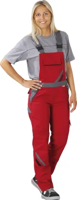 Immagine prodotto di Taglia 42 salopette da donna Planam Highline rosso ardesia nero modello 2392