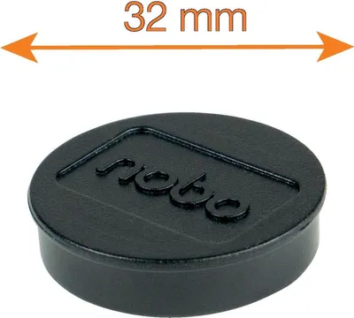 Produktbild von Nobo 1915298, Tafelmagnet, Schwarz, 32 mm, 18 mm, 32 mm, 160 mm