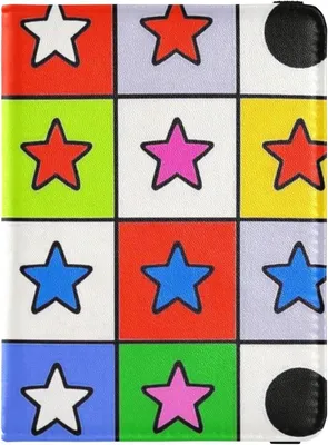 Immagine prodotto di Custodia sottile in pelle colorata a quadretti, ideale per passaporti, documenti e carte di viaggio