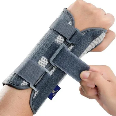 Immagine prodotto di Fascia per polso per uomo e donna - Sindrome del tunnel carpale, artrite, tendinite, distorsione - Supporto per avambraccio L/XL sinistro