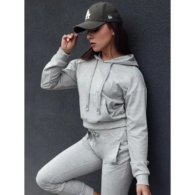 Produktbild von Damen-Sweatshirt TRENDHOOD hellgrau XL