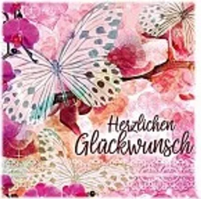 Produktbild von Depesche 3D Foto Klappkarte quadratisch Motiv 001 Herzlichen Glückwunsch