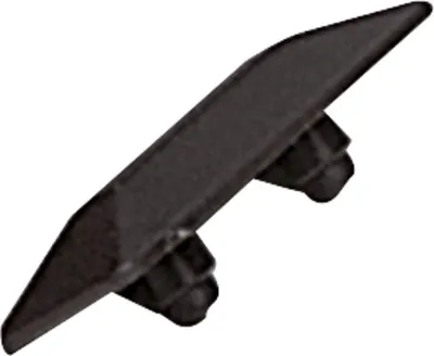 Produktbild von Schwarze Abdeckplatten Set, 2 Stück Kunststoff