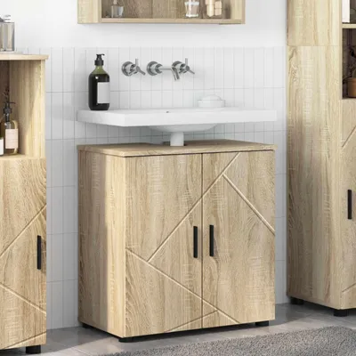 Image de Armoire de salle de bain Exclusive, en chêne Sonoma, dimensions : 61 x 35 x 64 cm