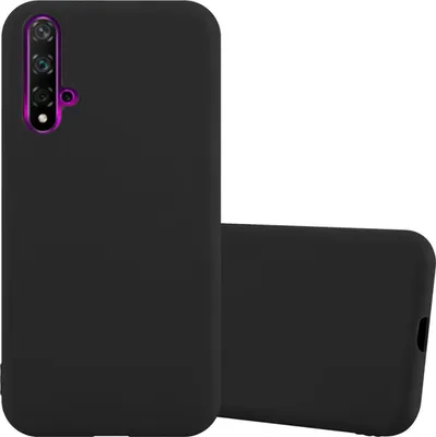 Immagine prodotto di Custodia Cadorabo per Huawei NOVA 5 / 5 PRO custodia protettiva in nero custodia per cellulare TPU custodia in silicone cover