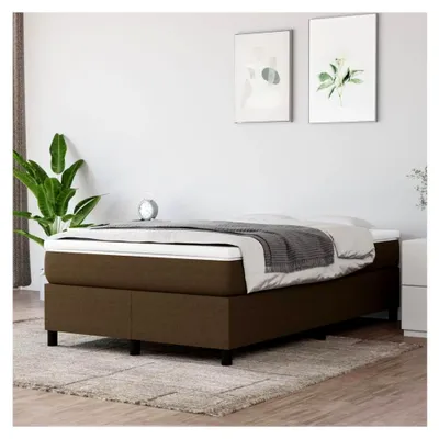 Produktbild von Boxspringbett mit Matratze Dunkelbraun 120x200 cm Stoff Federbett