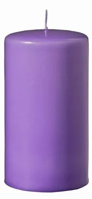 Produktbild von Flachkopf-Stumpenkerzen Veilchen 150 x Ø 80 mm, 4 Stück