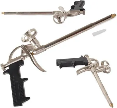 Zdjęcie produktu dla Pistolet do natrysku pianki izolacyjnej - wytrzymały, wykonany z tworzywa sztucznego - łatwy w użyciu - idealny do wypełniania szczelin
