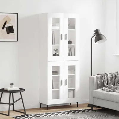 Immagine prodotto di vidaXL Credenza bianca 69,5x34x180 cm Materiale a base di legno