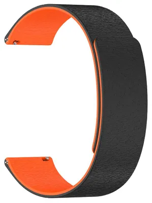 Obrázek produktu pro Techsuit – Watchband 20 mm (W074) řemínek pro Samsung Galaxy Watch 4/5/Active 2, Huawei Watch GT 3 (42 mm)/GT 3 Pro (43 mm) – černo-oranžový