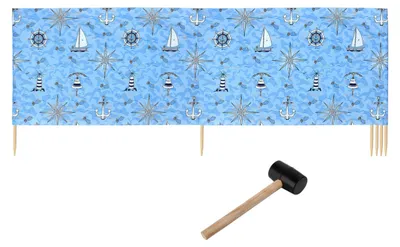Produktbild von Ladeheid Strand Windschutz Sichtschutz LAEX001 (Marine-64, 6 m)