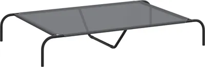 Immagine prodotto di Cuccia per Cani Rialzata Grigia 130x80x20cm Textilene e Acciaio