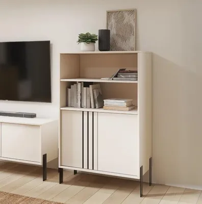 Obrázek produktu pro Vitrína s dvířky DAFTIS - kašmír