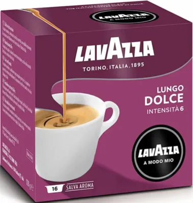 Image de LAVAZZA A Modo Mio LUNGO DOLCE capsules de café 16 capsules