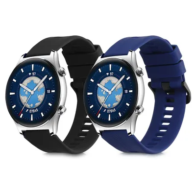 Obrázek produktu pro kwmobile 2x sportovní náramek kompatibilní s náramkem HONOR Watch GS 3 - sada fitness náramků ze silikonu TPU