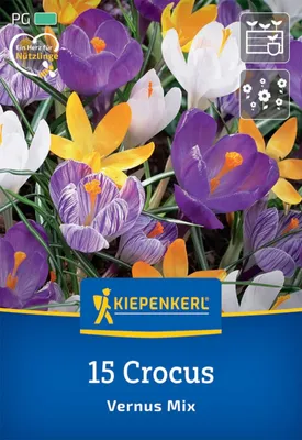 Produktbild von Kiepenkerl Großblumige Krokus-Mischung Crocus vernus 15 Zwiebeln