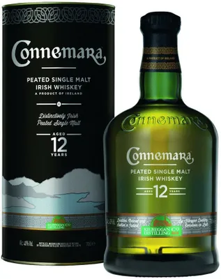 Produktbild von Connemara 12 Jahre Peated Single Malt Irish Whiskey in Geschenkpackung | 40 % vol | 0,7 l