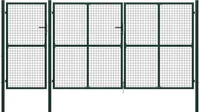 Produktbild von The Living Store Gartentor Stahl 400 x 150 cm Grün