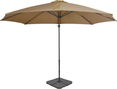 Immagine prodotto di The Living Store Ombrellone con portaombrelli Taupe