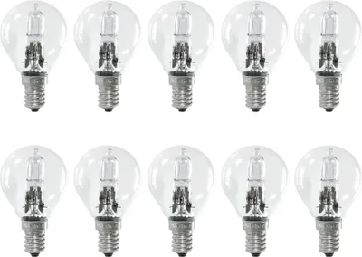 Image de 10 ampoules halogènes goutte 18 W = 25 W / 22 W E14 ampoule à incandescence claire