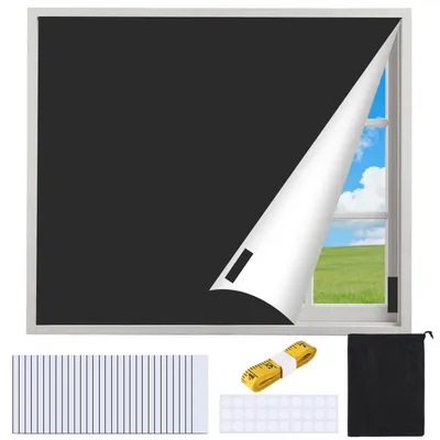 Verdunkelungsrollo ohne Bohren 100x148 cm, blickdicht, für Fenster & Dachfenster