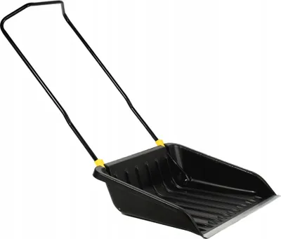 Productafbeelding van KADAX sneeuwschuivel "Cavalese", grote sneeuwschuiven met ergonomische metalen handgreep, zwart, 74 cm breed