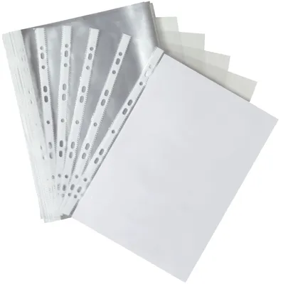 Immagine prodotto di Q-Connect® KF00311 Prospekthüllen Standard - glasklar, 0,05 mm, A4, 100 Stück