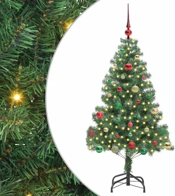 Obrázok produktu pre vidaXL Vianočný stromček so 150 LED diódami so stojanom Zelený 150 cm PVC